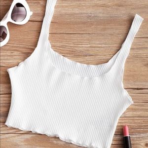 NWT ZAFUL white crop top